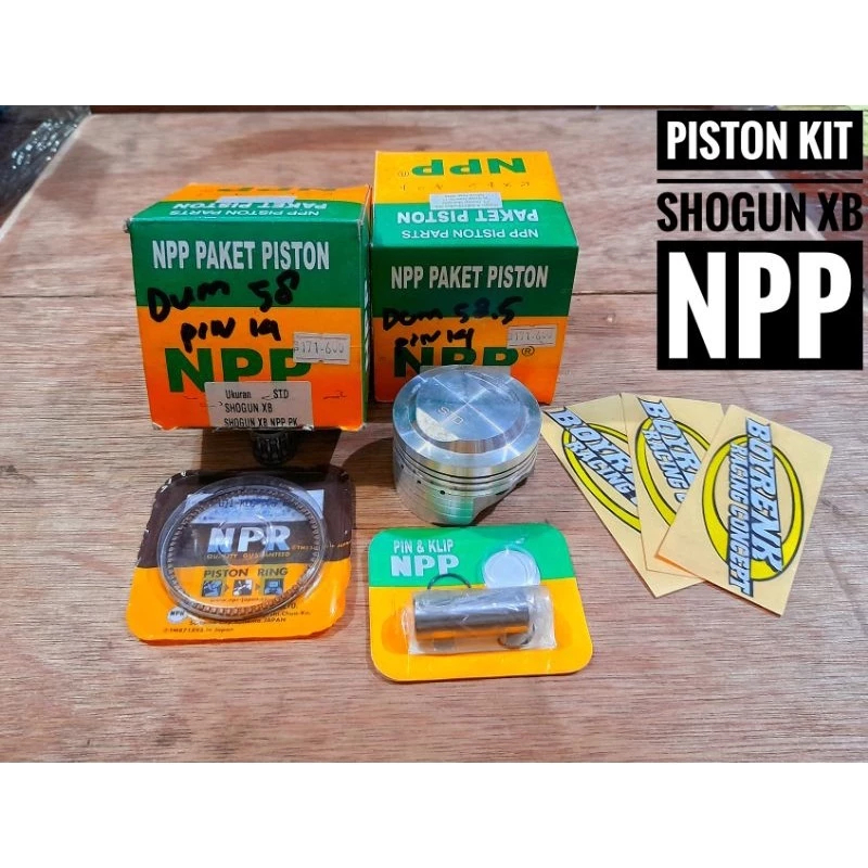 PISTON KIT SHOGUN XB 58/58.5/59/59.5 PIN 14 NPP-BOYRENK RACING CONCEPT