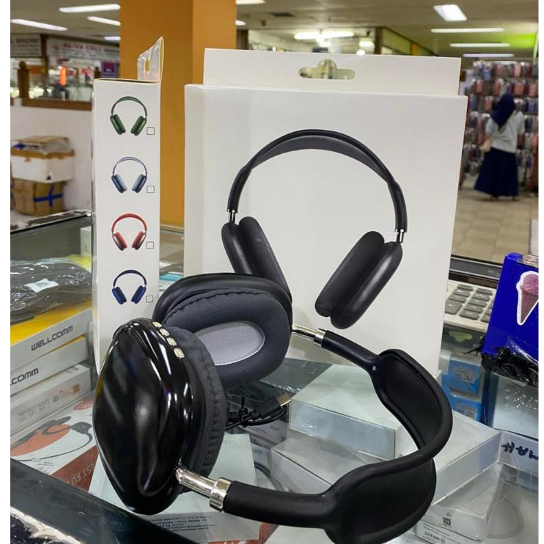 (TAQ)-Headphone P9 Bluethooth Super Bass Jernih bernada tinggi Earphone Wirless headset Bando Suport