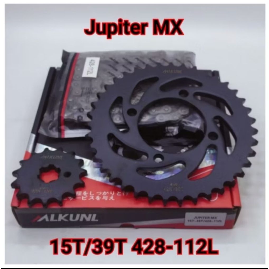 GEAR PAKET GEAR SET RANTAI CHOHO JUPITER MX VEGA R JUPITER Z CRYPTON VEGA R NEW MIKUNI