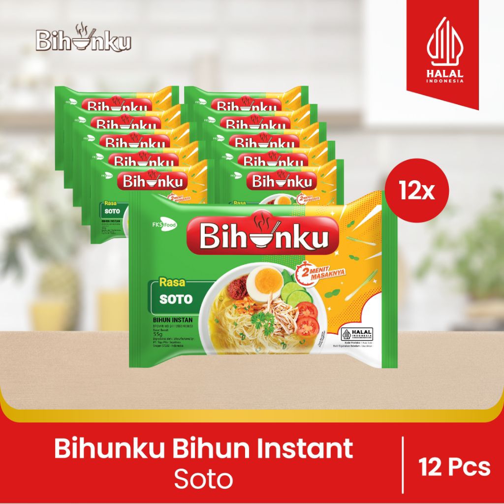 

Bundling - Bihunku Instan - Soto - 55gr - 12pcs