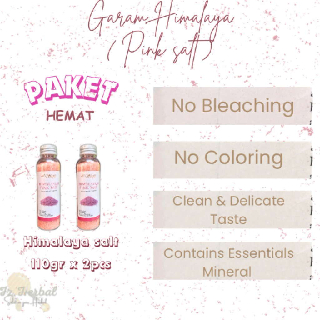 

Paket Hemat Garam Himalaya 110gr x 2 - Garam Himalaya Original by Al shofa