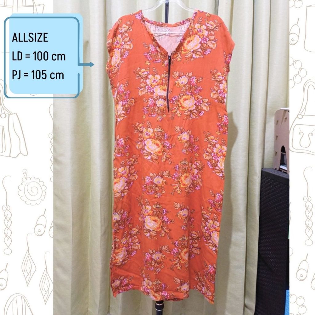 Daster Busui Wanita Preloved Baju Pakaian Atasan Tanktop Home Dress Pendek Rumahan Dapur Ibu Rumah T