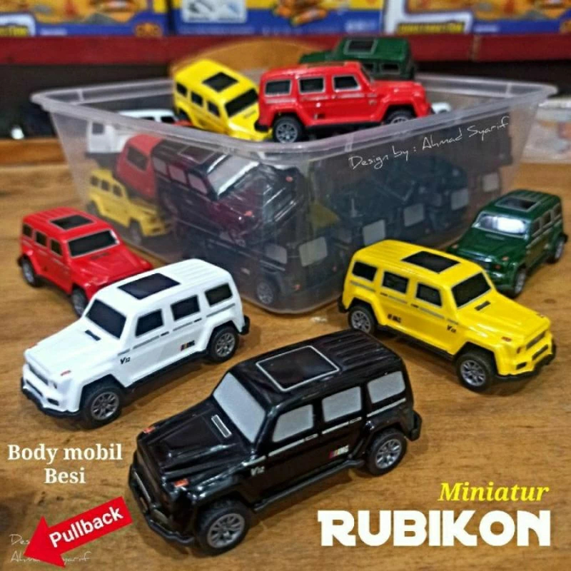 Mainan Mobil Miniatur Rubicon Pull Back Diecast Besi – Mobil Mainan Anak Laki-Laki