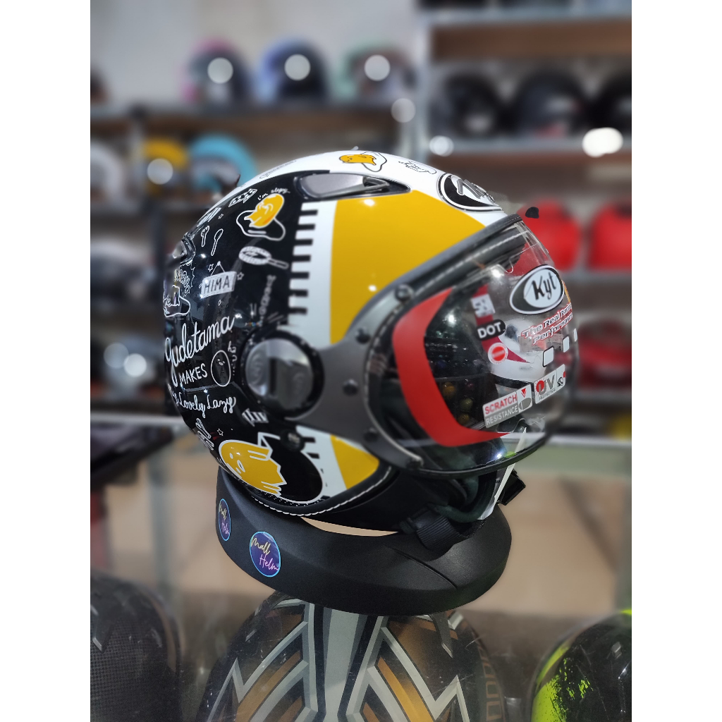 HELM OPENFACE RETRO PILOT KYT ELSICO MOTIF BISA COD