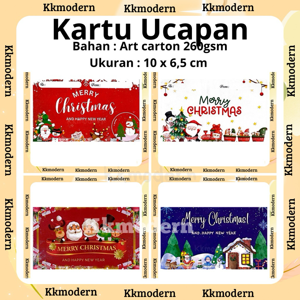 Kartu Ucapan NATAL  - Greeting Card NATAL -  Ucapan Merry Christmas - Greeting Card Merry Christmas