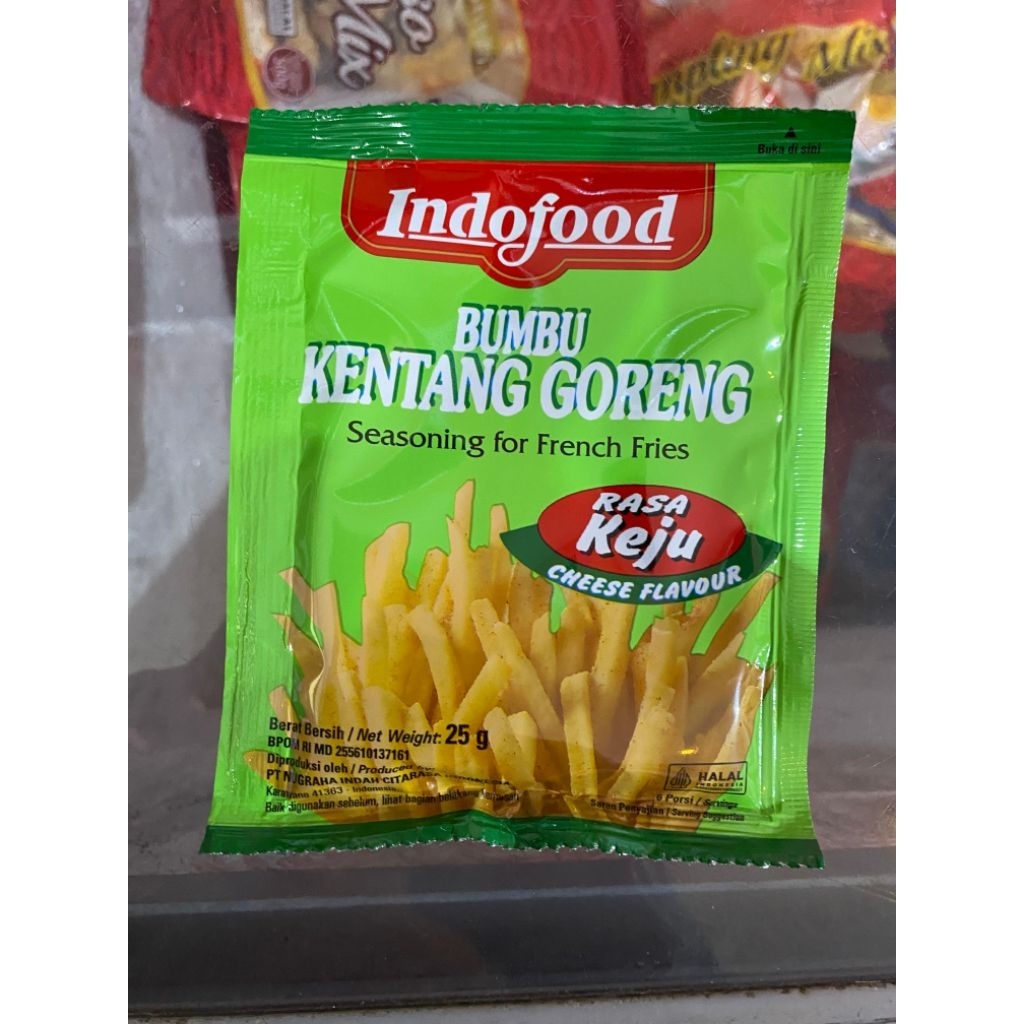 

Indofood Bumbu Kentang Keju 25 gr