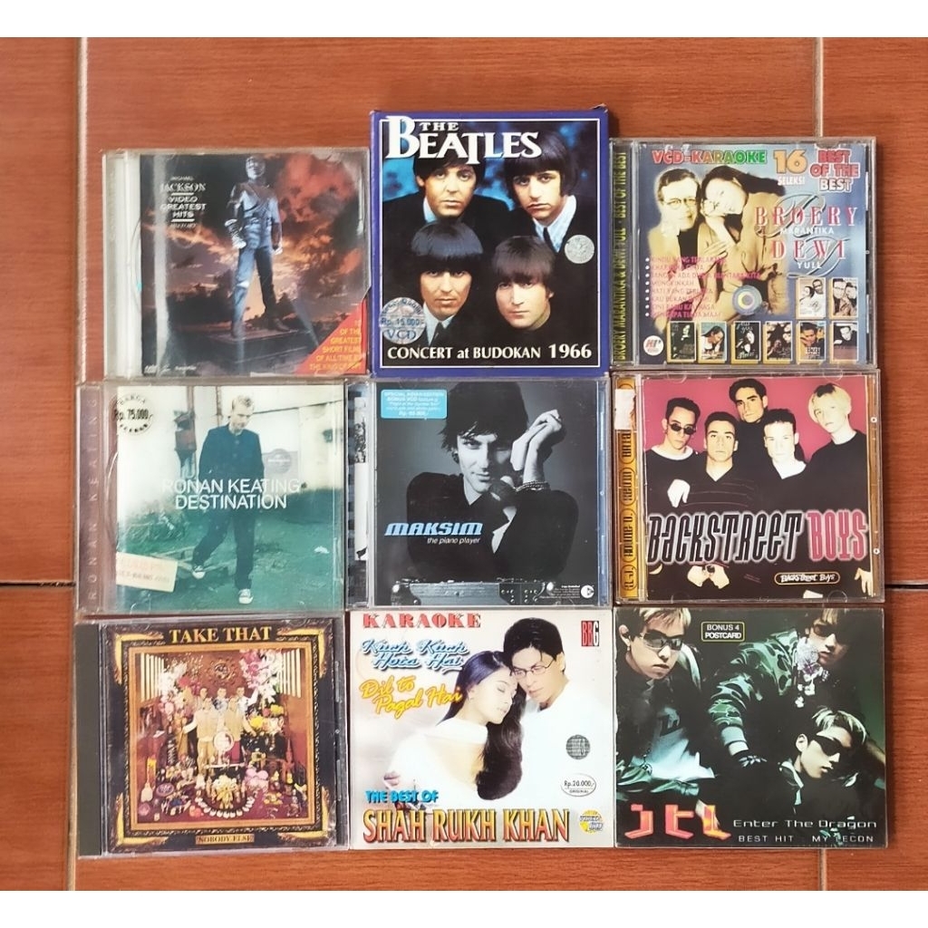 CD Lagu Original Michael Jackson The Beatles Maxim Brury Backstreet boys Dll