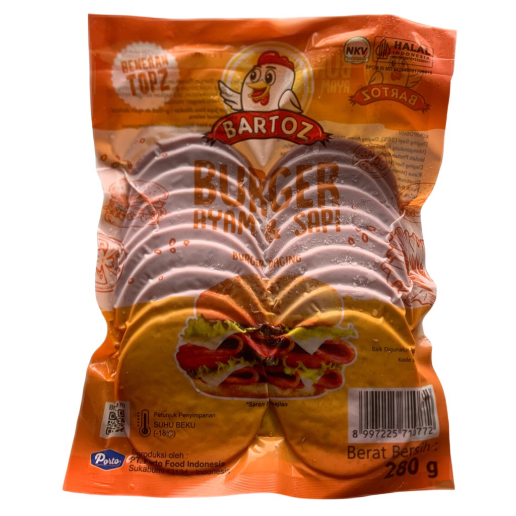 

Bartoz Beef Burger Isi 20 Pcs