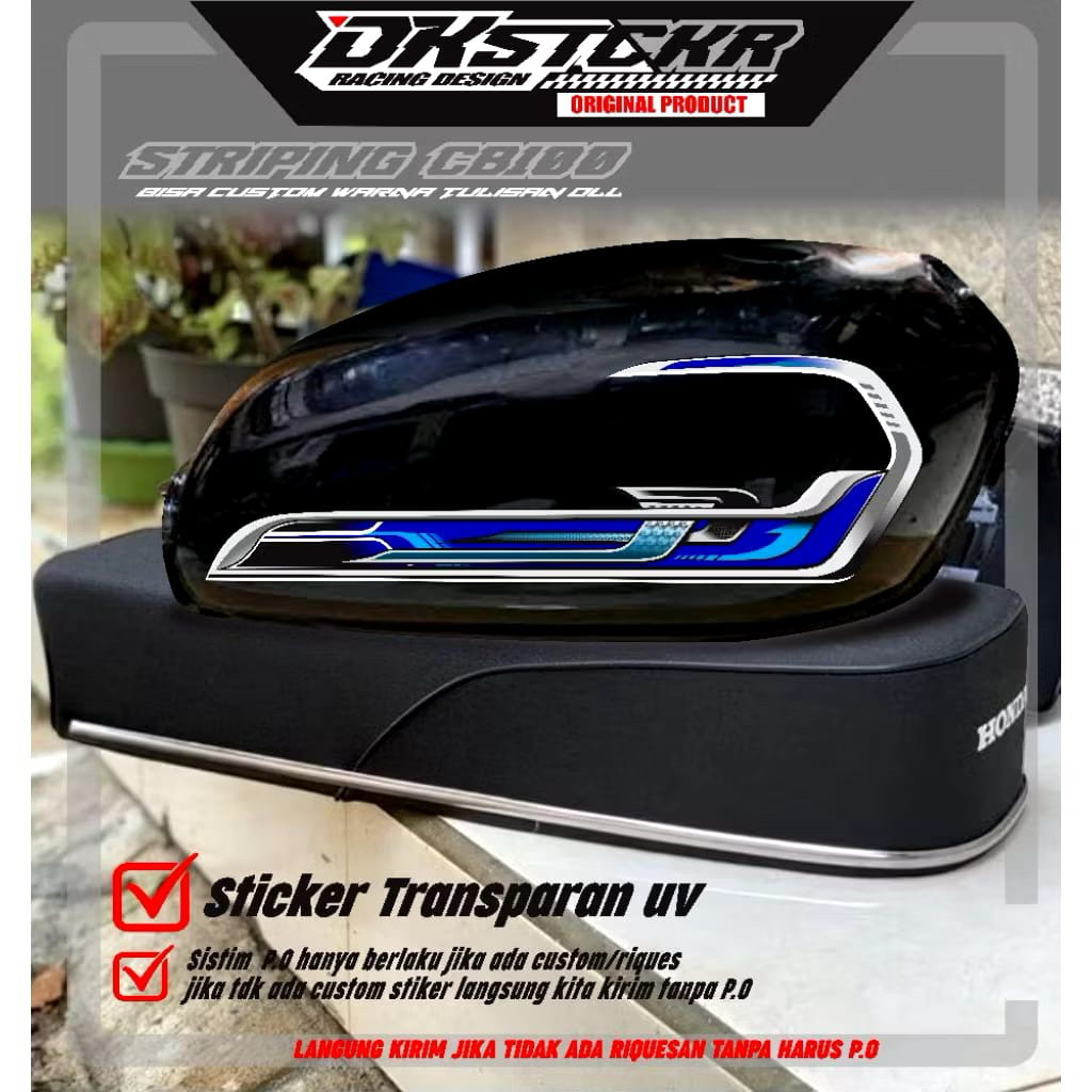 Striping CB 100 Variasi / Striping CB / Striping CB 100 Costum / Striping CB 100 Variasi Costum