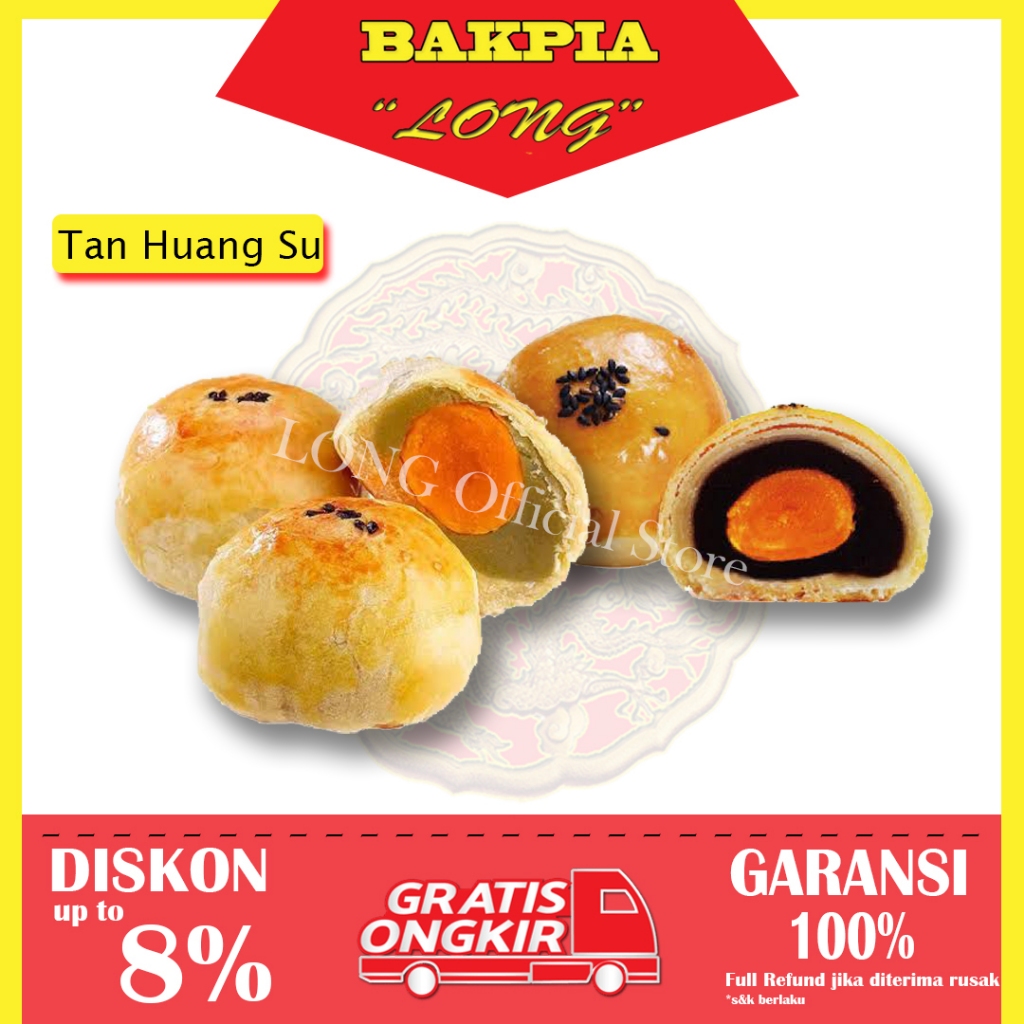 

Tan Huang Su Mooncake | Kue Bulan LONG HALAL 100% | Tausa Telur | Tausa Hitam & Tausa Hijau