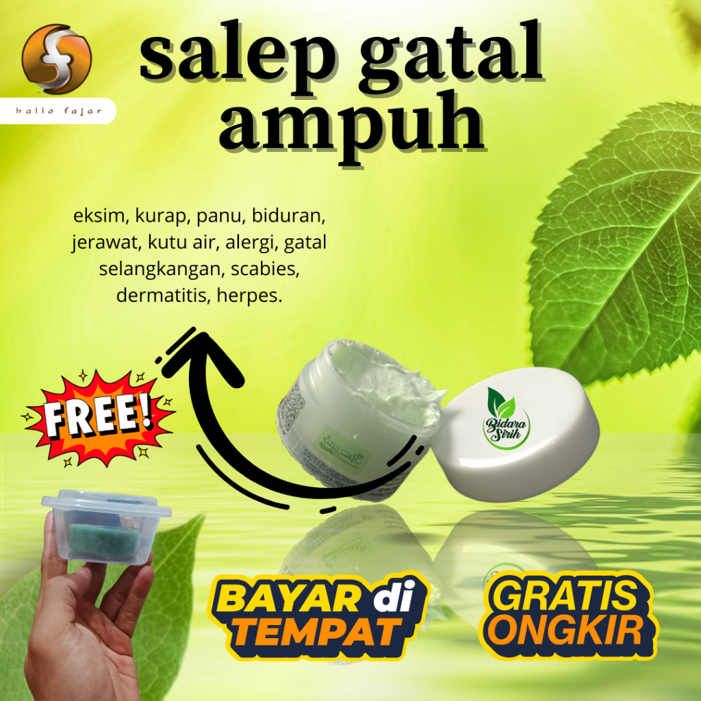 SALEP GATEL BIDARA SIRIH [ eksim, panu, kadas, kurap, kutuair, alergi, biduran ]dll