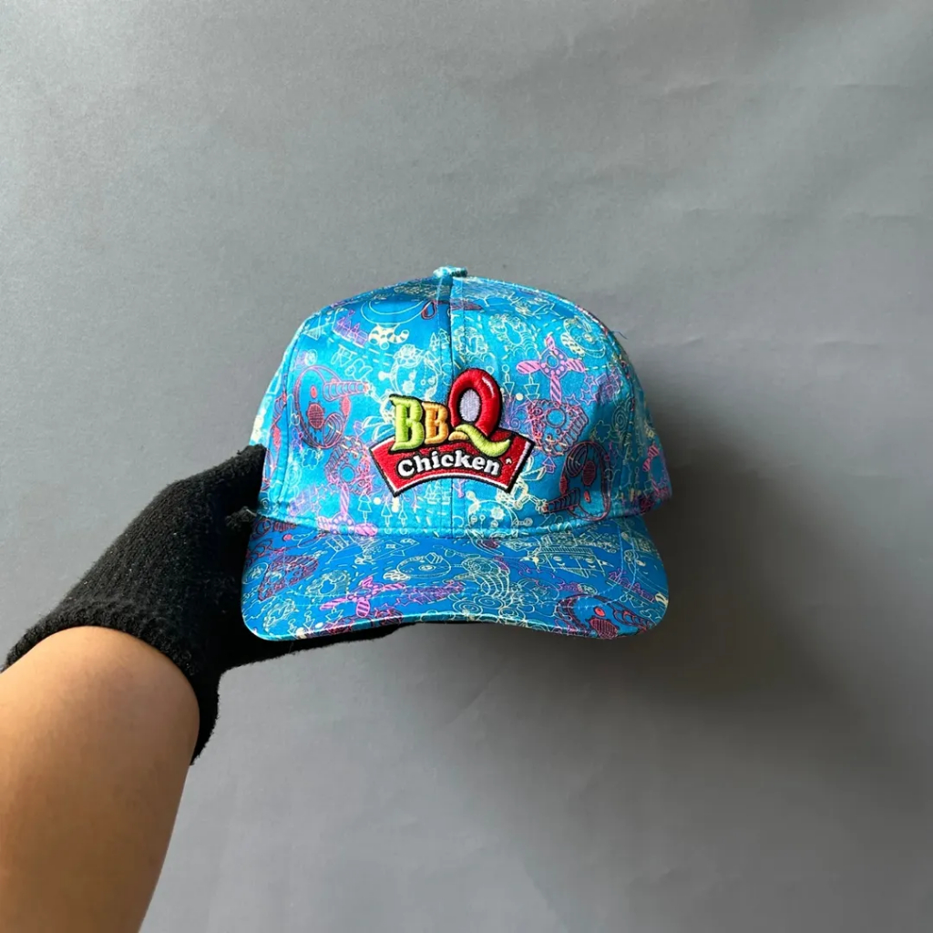 Topi Vintage Cap Unisex Pria Wanita BBQ AOP