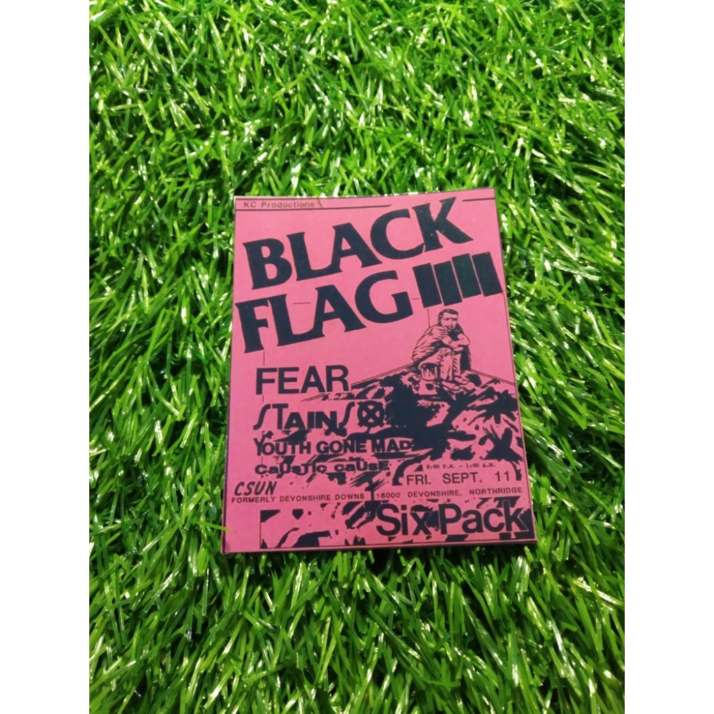 

stiker vinyl black flag