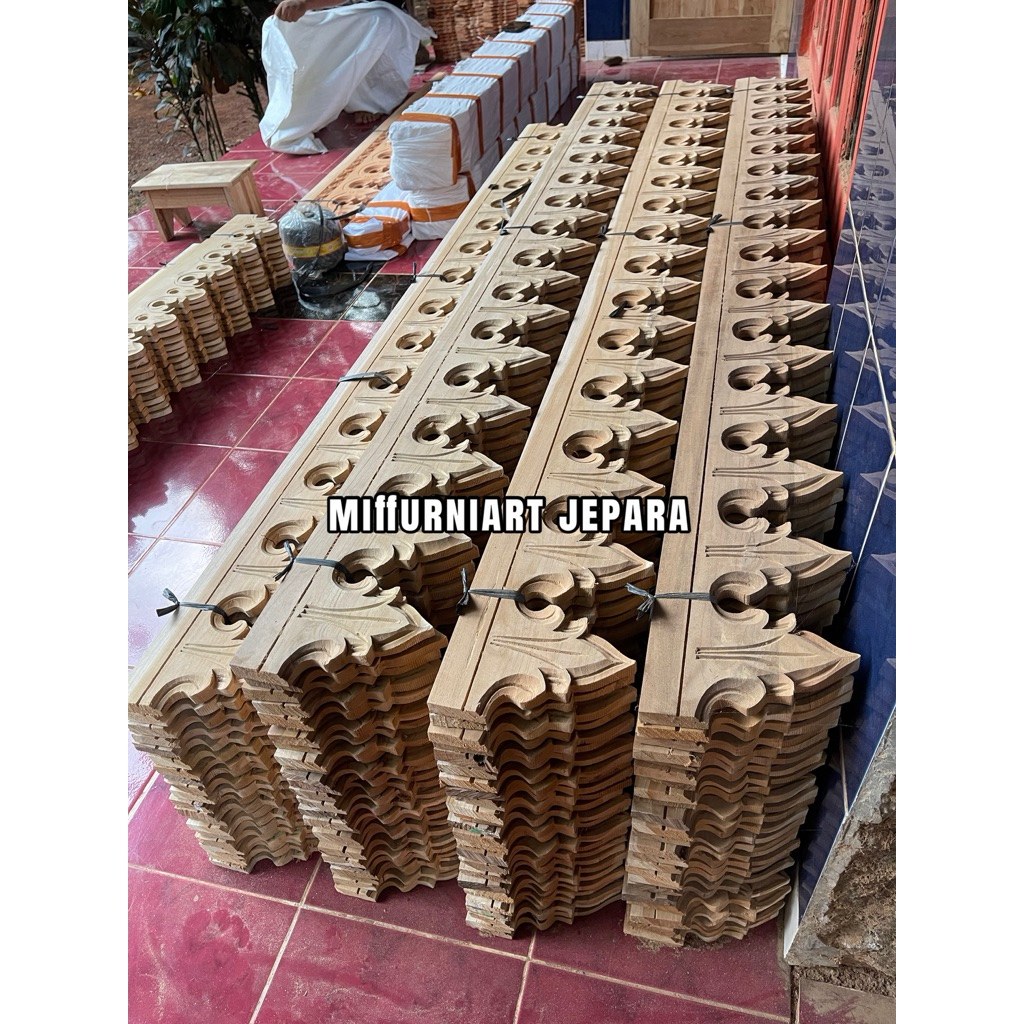 Lisplang joglo / gazebo kayu jati perhutani