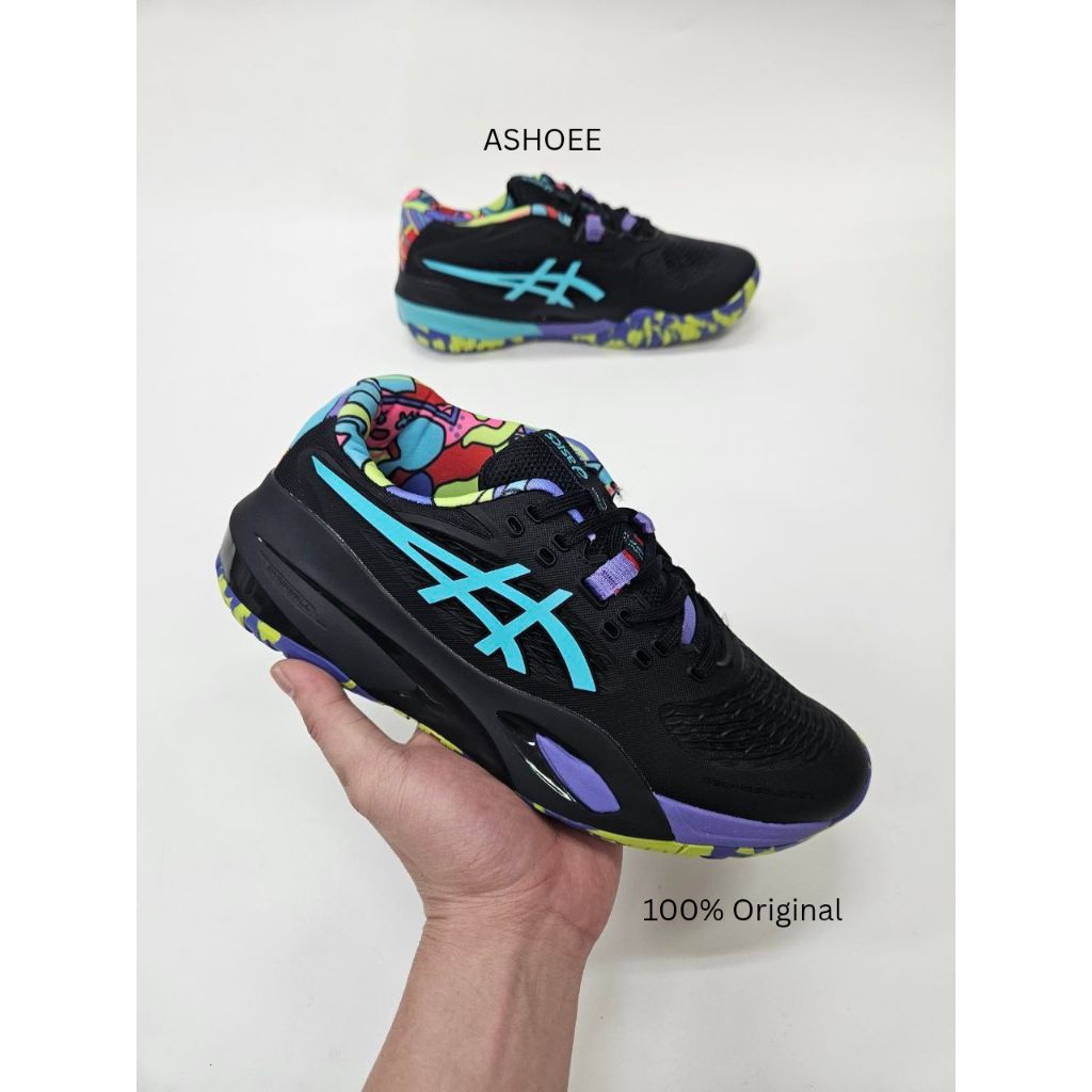 Sepatu tenis paddle Asics Gel Resolution X Black Paddle Pria Wanita Original