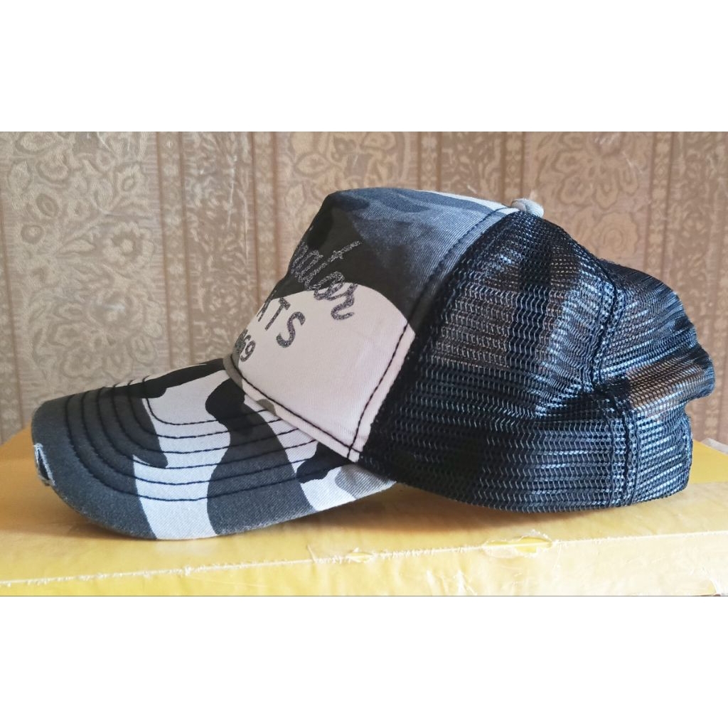 topi vintage, trucker cap, vintage trucker cap, topi trucker camo