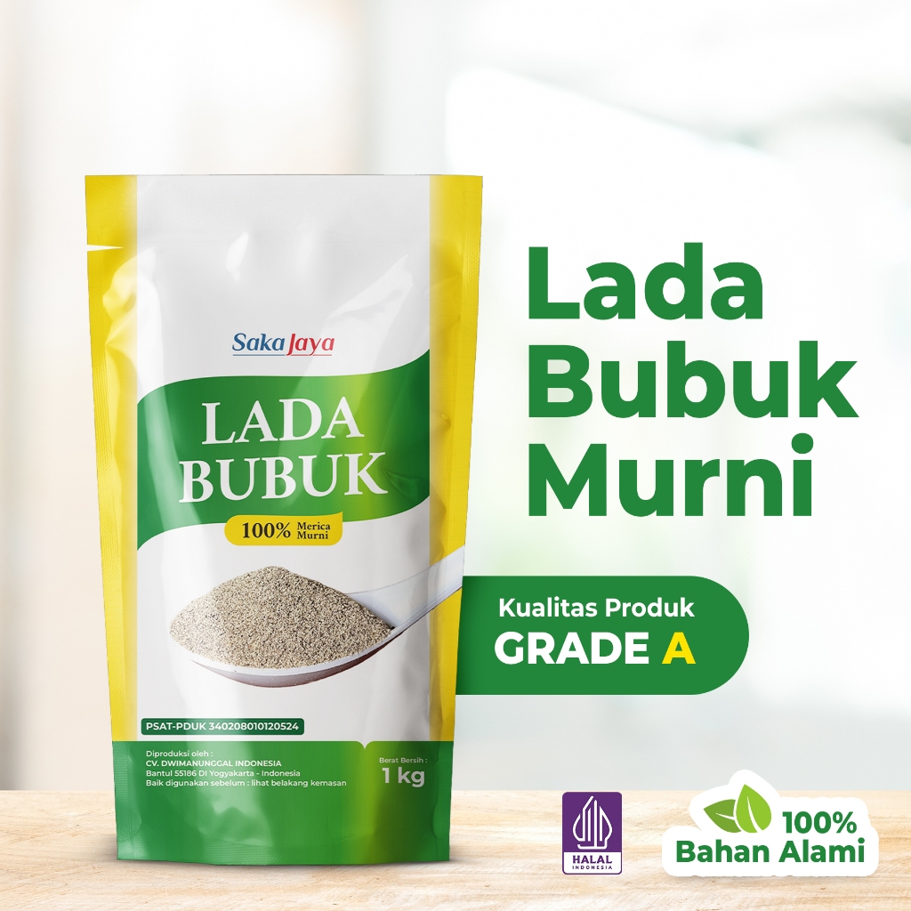 

Lada Bubuk Super premium / Pepper Super Premium Powder (Kemasan 1000 gr - 1kg)