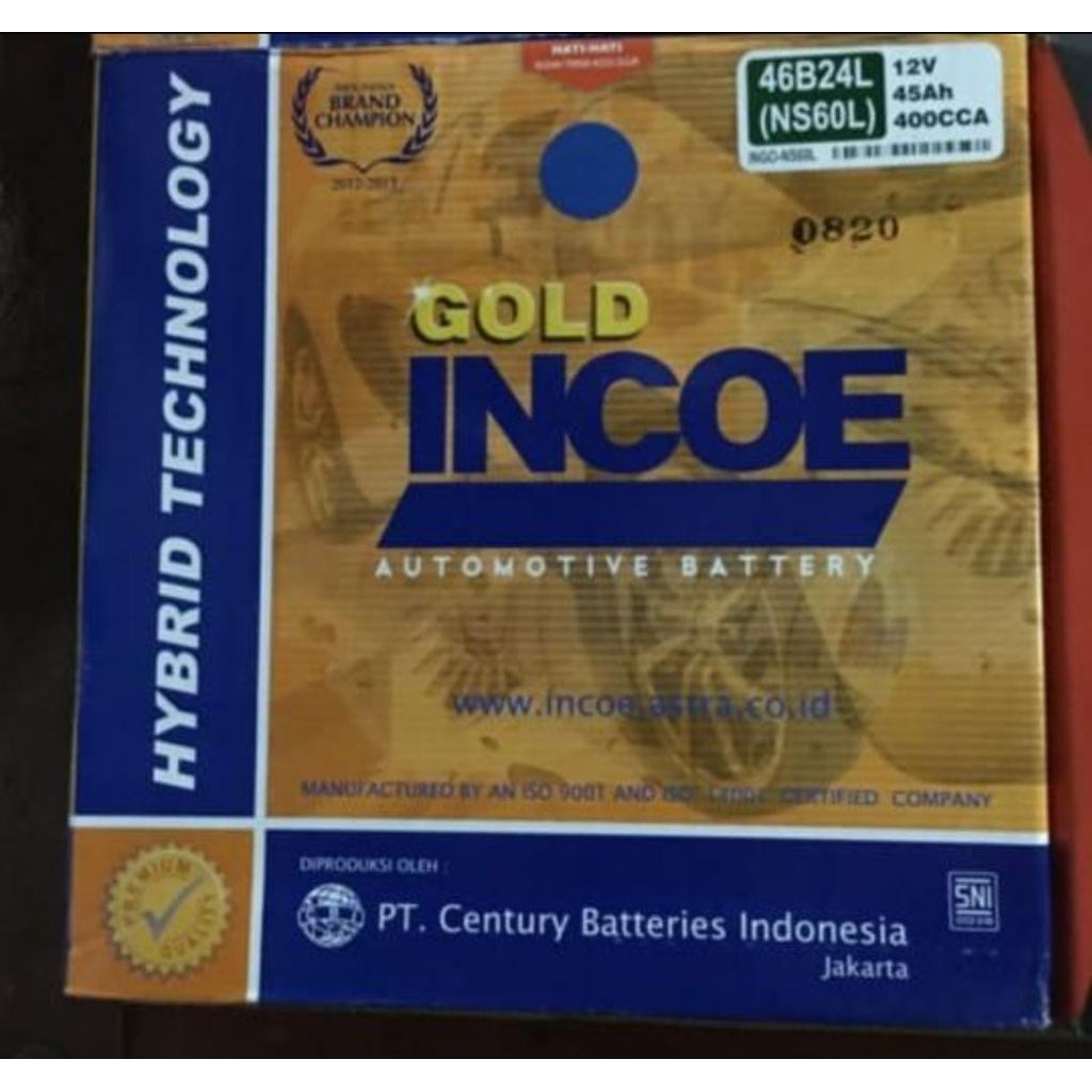 aki Incoe Gold NS60L 46B24L