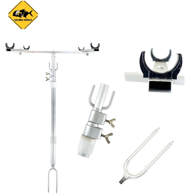 Jagrak Joran Pancing Cagak Joran Nyobok Bahan Stainless