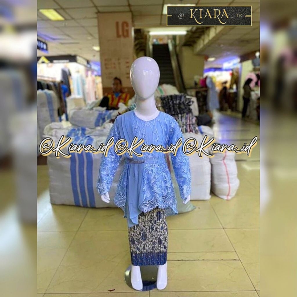 SET KEBAYA ANAK BROKAT MAHYRA SELENDANG PAYET ROK BATIK PLISKET REALPICT