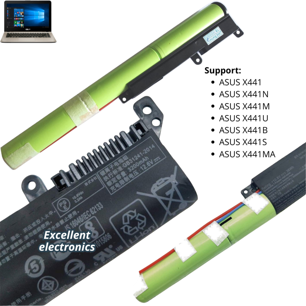 Baterai laptop Asus X441NA X441BA X441UA X441UB X441UV original new