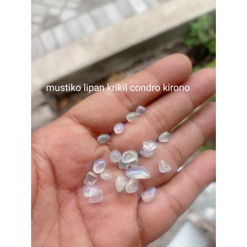 batu akik kalimaya pelangi krikil tunggal mini