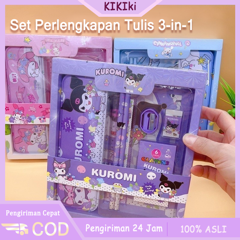 

COD Kuromi Melody Cinnamoroll Kotak Pensil Anak Set 7 in 1 Kotak Pensil & Crayon Lucu untuk Hadiah SekolahMurah dan Lengkap Hadiah anak dengan tampilan yang cantik dan menarik/Siswa Sekolah Dasar/Siswa Sekolah Menengah Pertama/Taman Kanak-Kanak