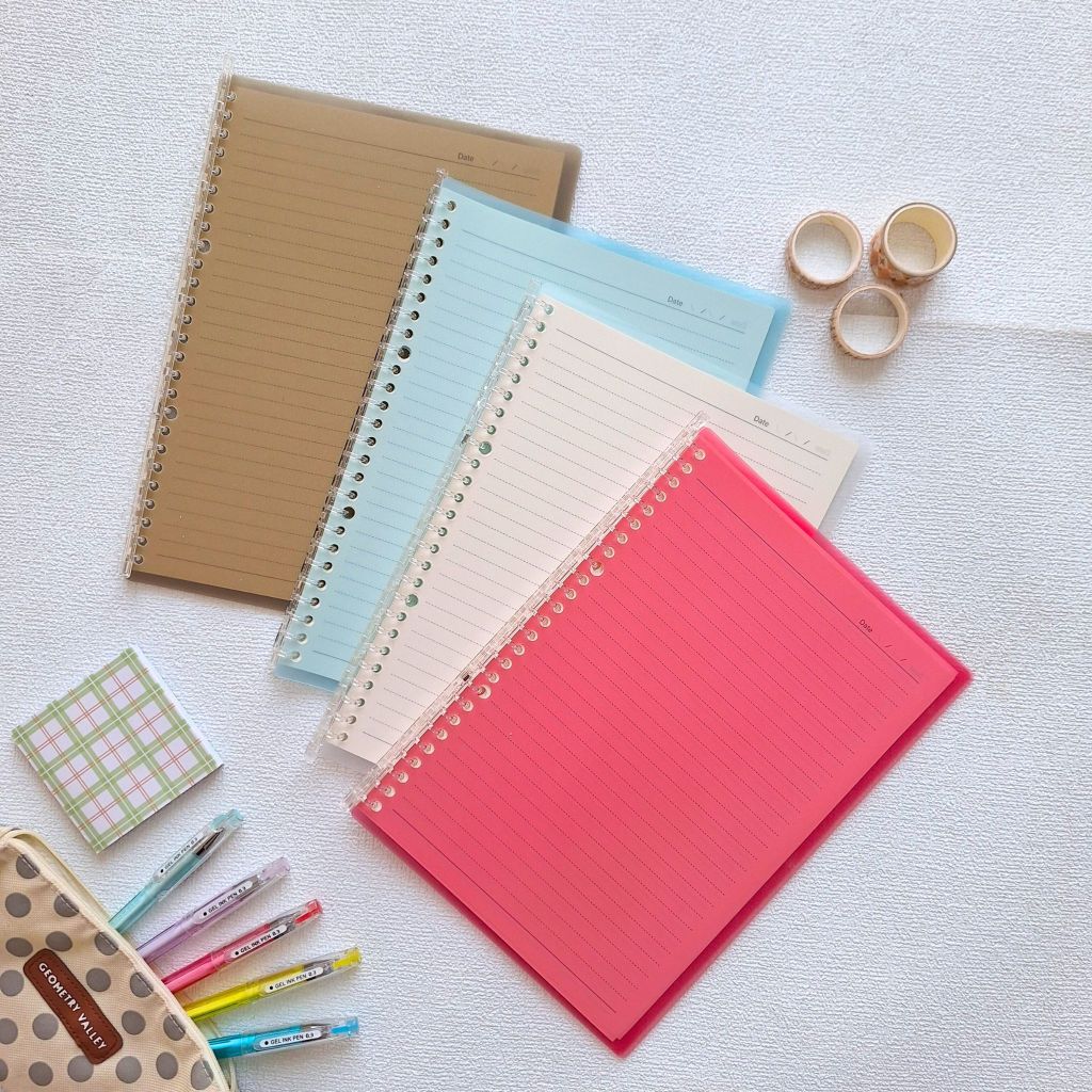 

Slim Binder Notebook A5 B5 Bisa di Refill bisa diputar 360 derajat