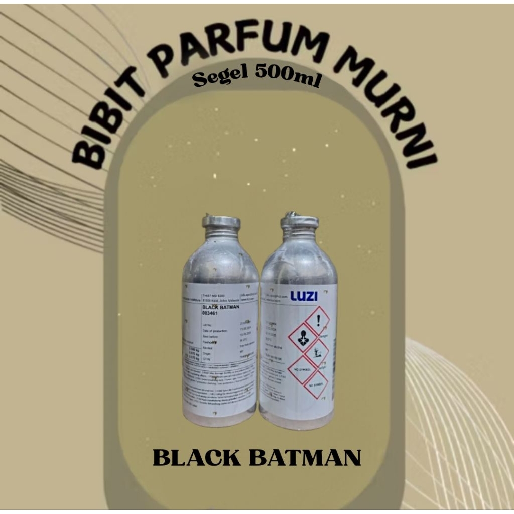 PARFUM BLACK BATMAN INSPIRED AIGNER BLACK BY LUZI 500GR SEGEL