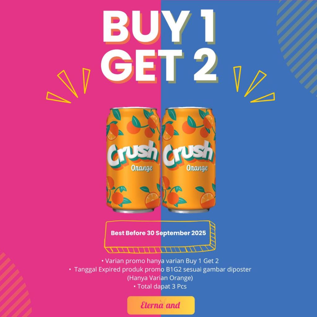 

Crush Drinks Soda - minuman impor USA