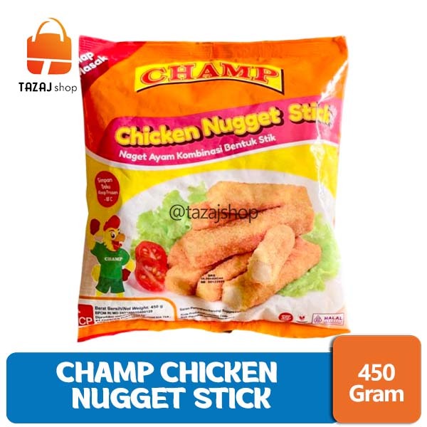 

Champ Chicken Nugget Stick 450 Gram Tazaj