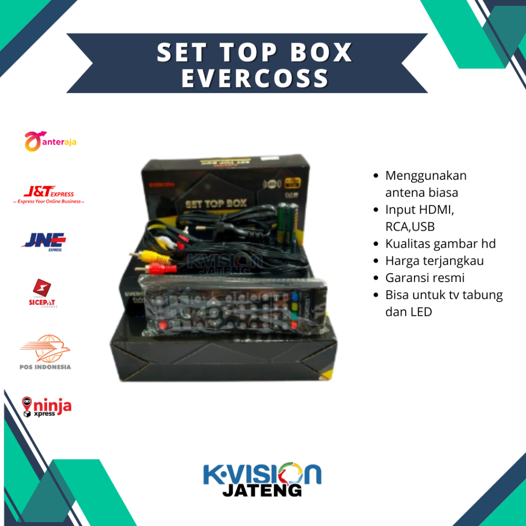 SET TOP BOX TV DIGITAL EVERCOSS BISA UNTUK TV TABUNG/LCD/LED