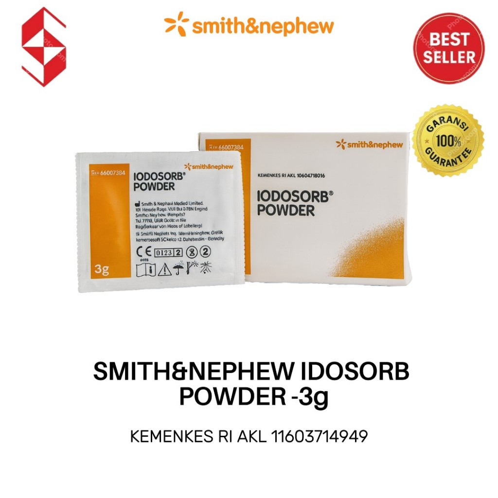 Smith & Nephew Iodosorb 3 g / PCS - Cadexomer Iodine Dressing / Gel Perawatan Luka