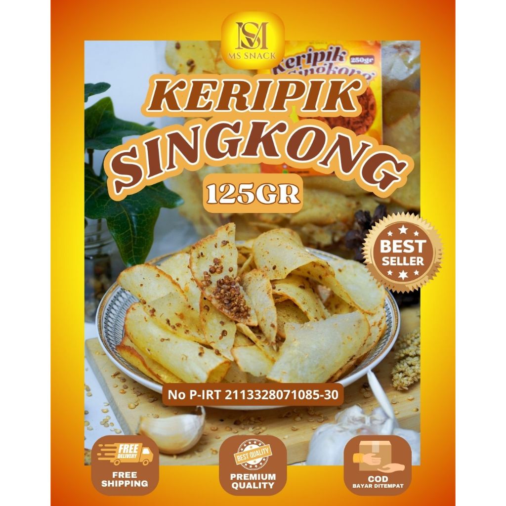 

Keripik Singkong Ketumbar 125gr Original Pedas Daun Jeruk Renyah Gurih Wangi Rempah