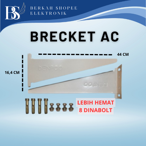 Denpoo Bracket AC Outdoor 1/2 PK, 3/4 PK sampai 1 PK / Dudukan AC Outdoor Tebal