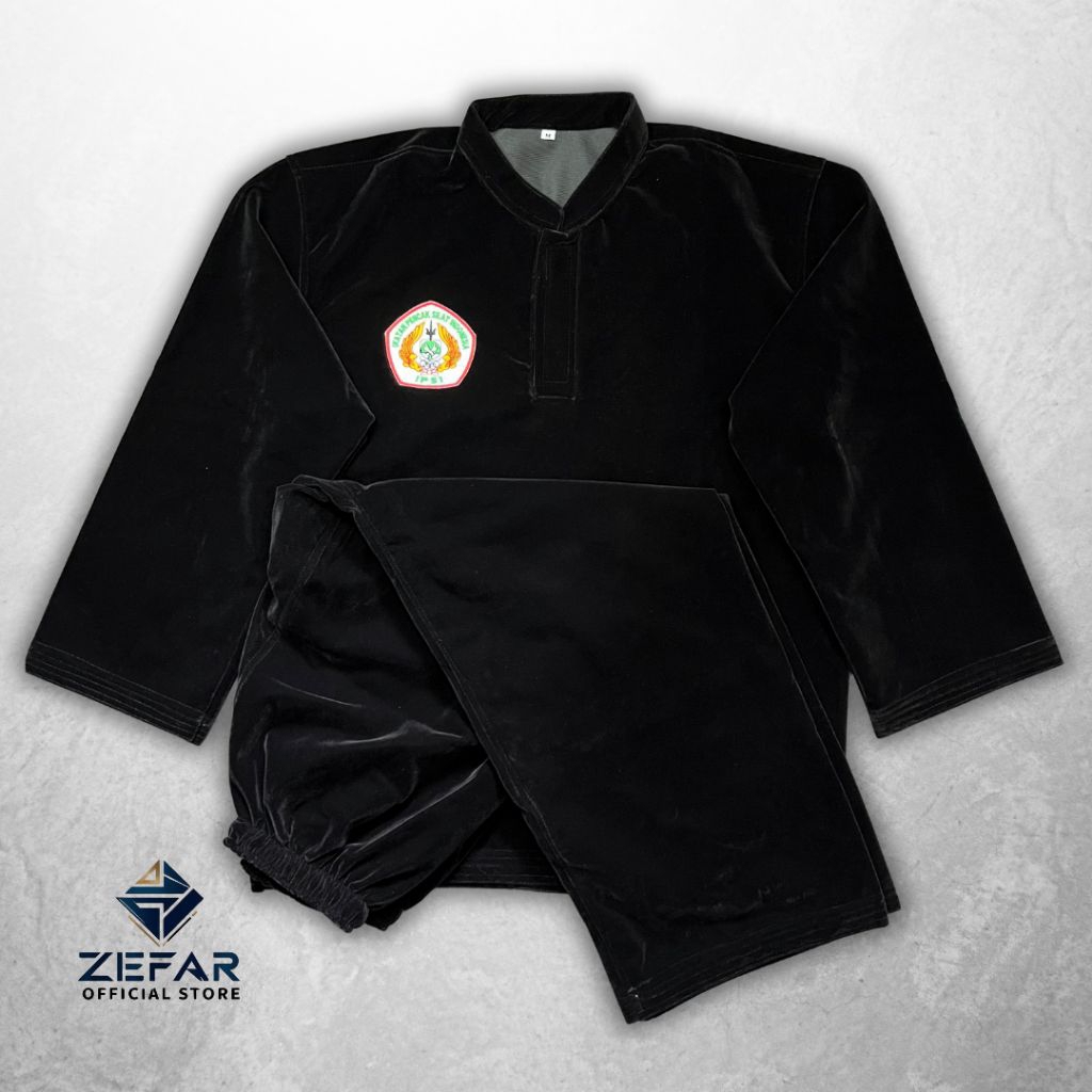 Seragam Bludru Seni Hitam Zefar Silat