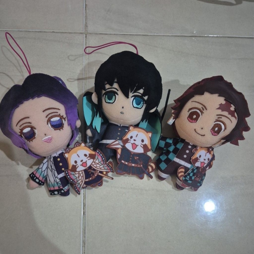 Tanjiro, Muichiro, Shino with Rascal Demon Slayer plush original furyu