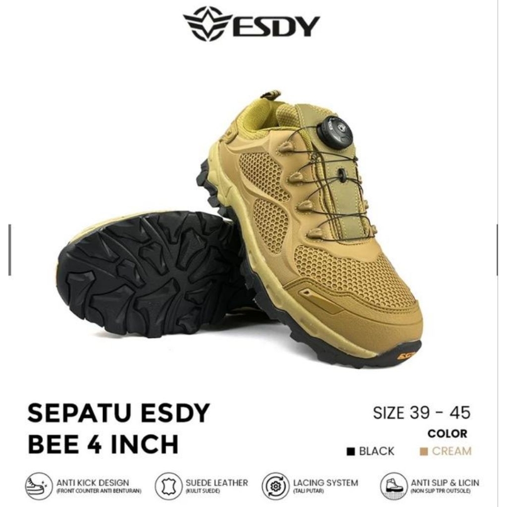 Sepatu Esdy tactical Taliputar-Sepatu Pria tactical