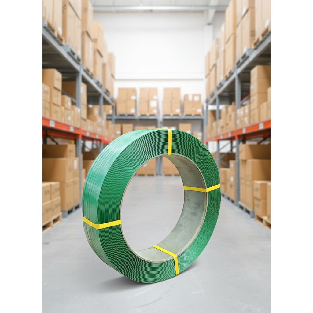 Strapping Band PET - Tali Strapping Band Polyester PET Hijau 15.5mmx20 kg - Tali PET Hijau - Tali PE