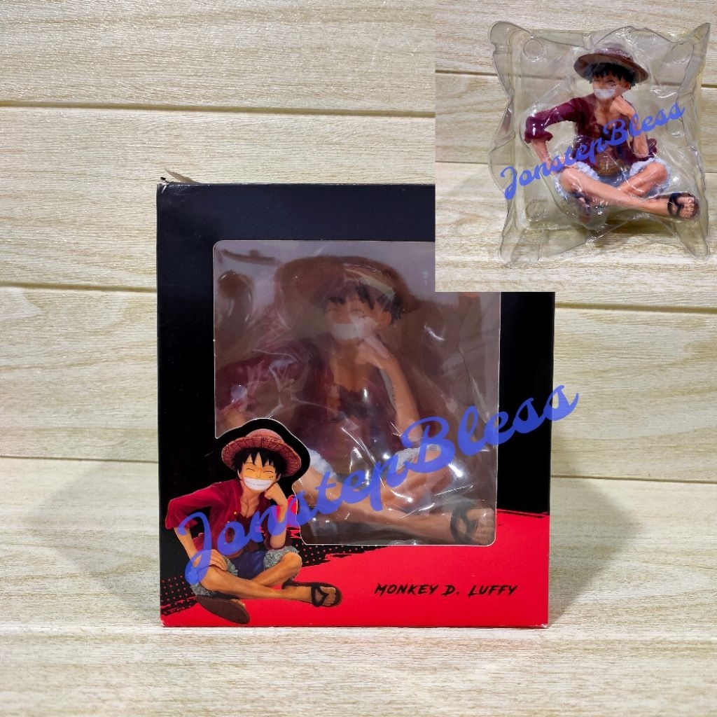 One Piece Monkey D Luffy Duduk Anime Statue Figure