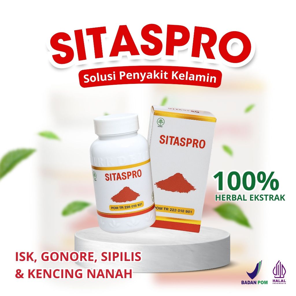 Obat Infeksi Kelamin Herbal Sitaspro – Obat Sipilis, Gonore, Kencing Nanah, Anyang Anyangan