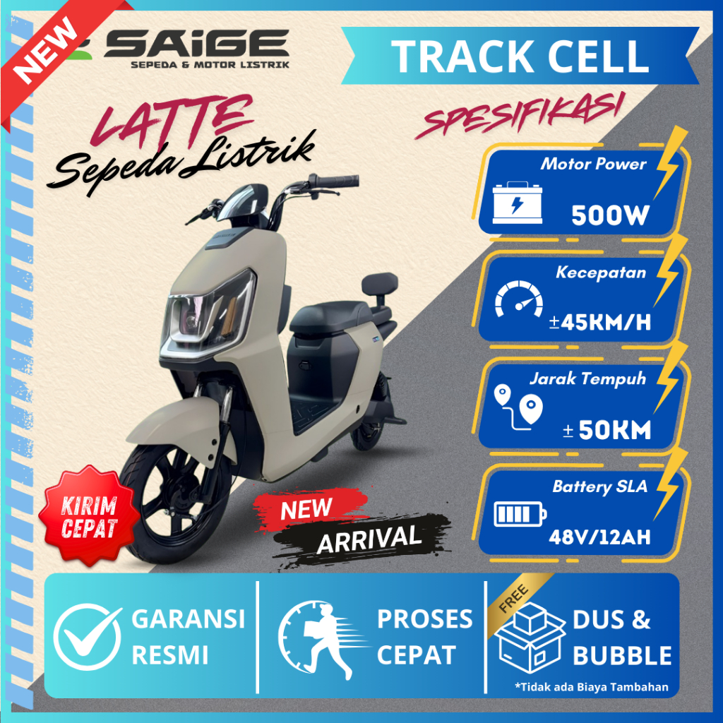 Sepeda Listrik Saige Latte 500watt Sepeda Listrik Saige Terbaru 2025 Garansi Resmi Saige Indonesia