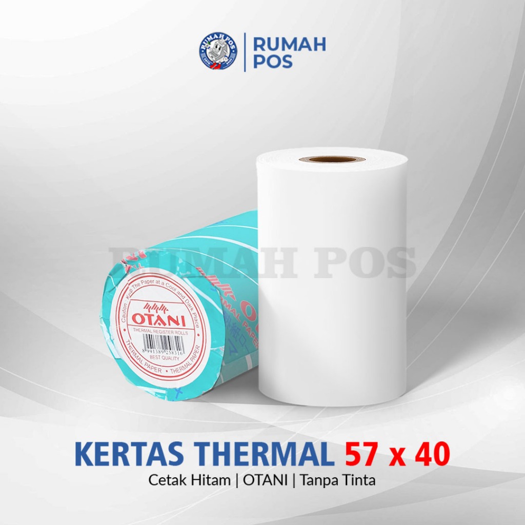 

Kertas Thermal OTANI 57 x 40 mm Struk Kasir Paper Roll HITAM 57x40