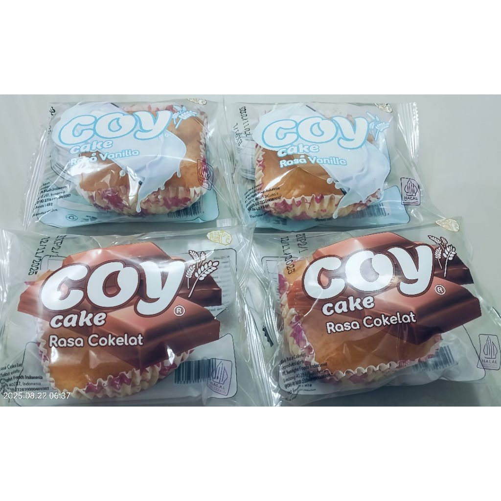 Coy Cake rasa coklat dan vanilla