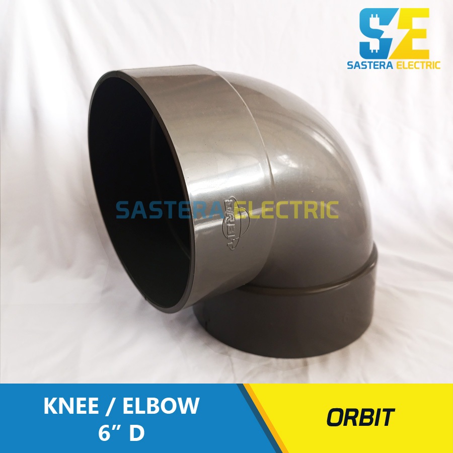 Knee 6" inch PVC / Elbow 6" inch D Orbit / Keni 6" PVC / Letter L 6" / Knie 6" inch / Keni Pipa 6"