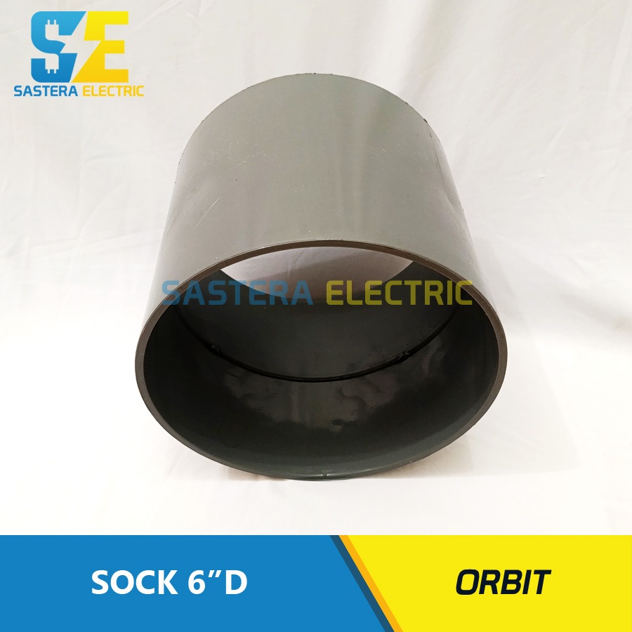 Sock 6" inch PVC Orbit / Sok 6" PVC / Sock Pipa 6" inch D / Socket 6" inch / Sok Pipa Polos 6"