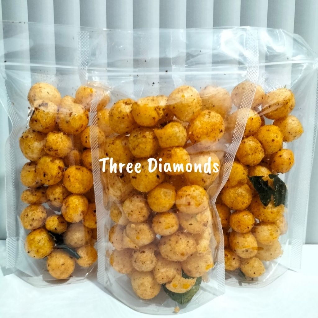 

(50gr) Cimol Kering Pedas Gurih Daun Jeruk | Cemilan Snack Cimol