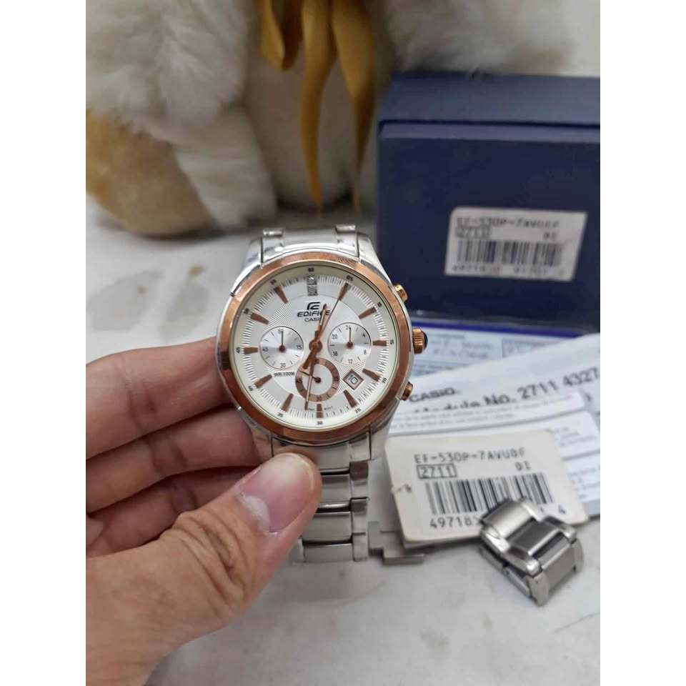 JAM TANGAN EDIFICE CASIO EF-530P-7AVUDF BEKAS