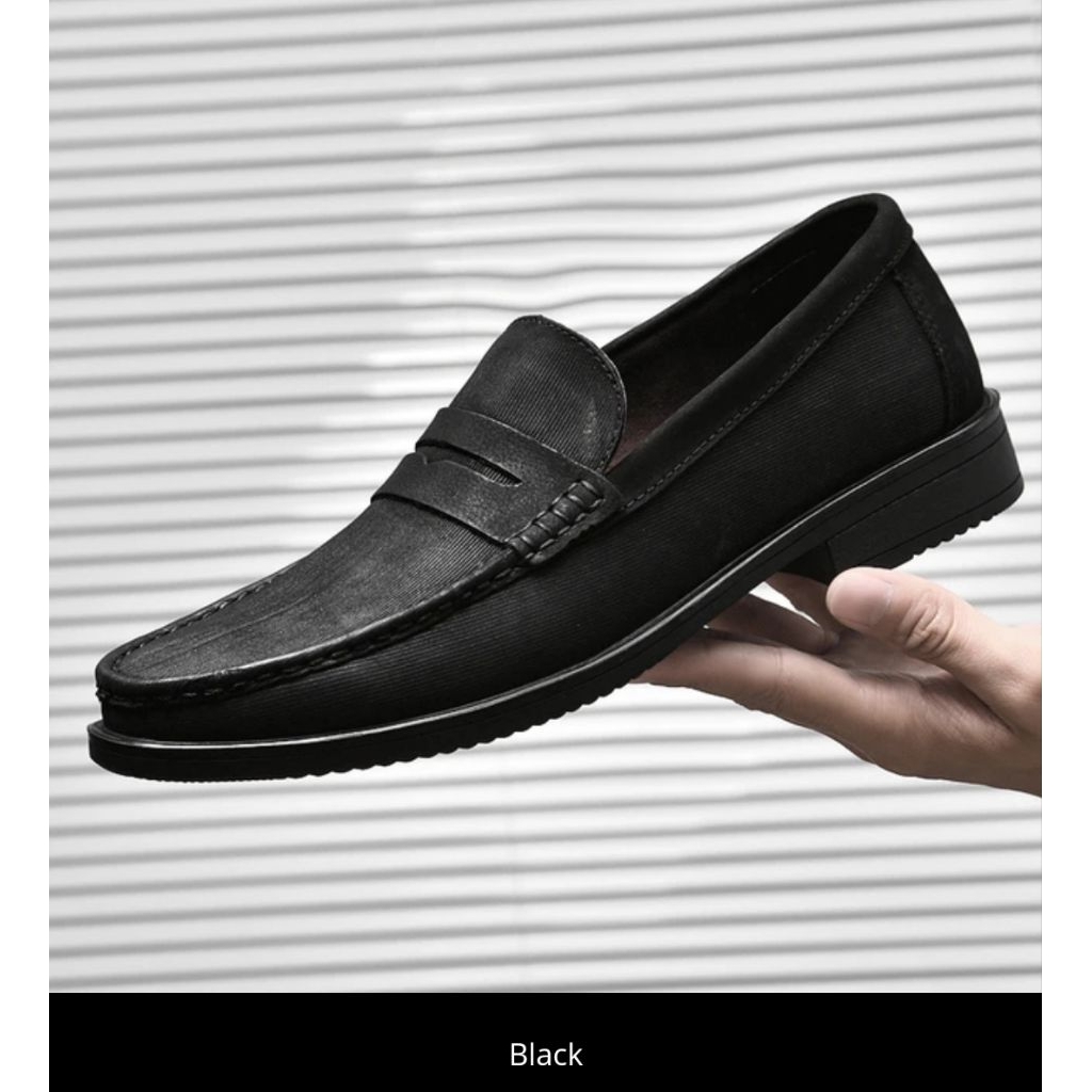 Sepatu Pantofel Pria Formal Oxford Cap Toe Black