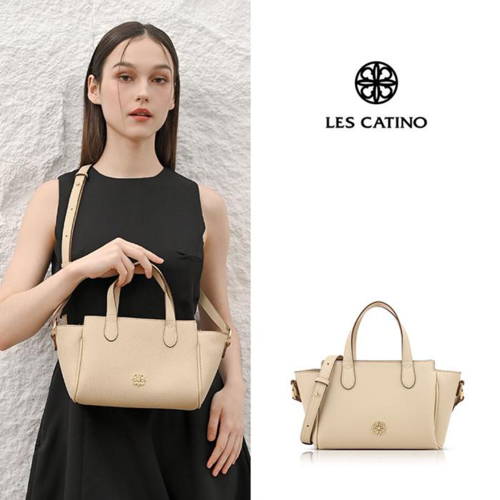 Tas Wanita Handbag Les Catino Belva Satchel Bone